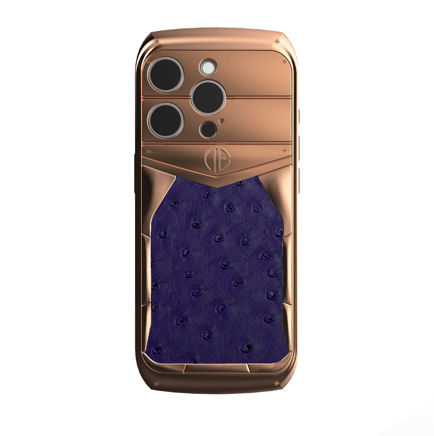 18K Rose Gold Struzzo iPhone 16 Pro / Pro Max Housing Phone Case - Truly Exquisite