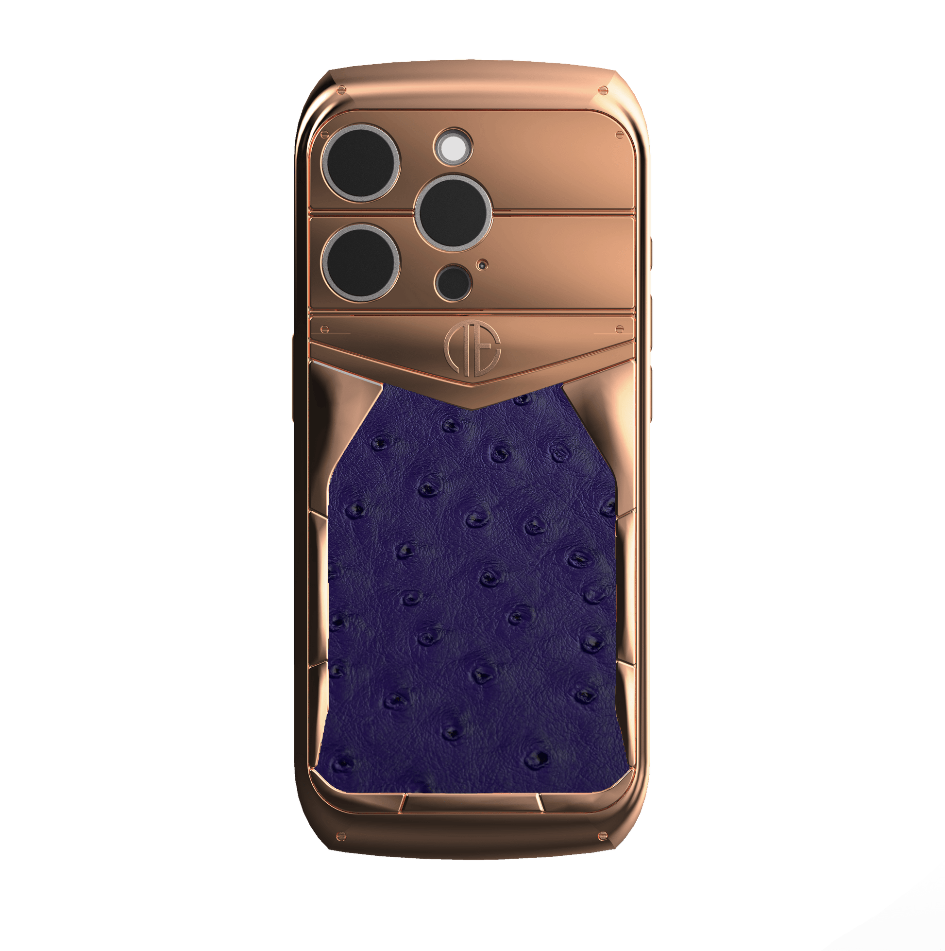 18K Rose Gold Struzzo iPhone 16 Pro / Pro Max Housing Phone Case - Truly Exquisite