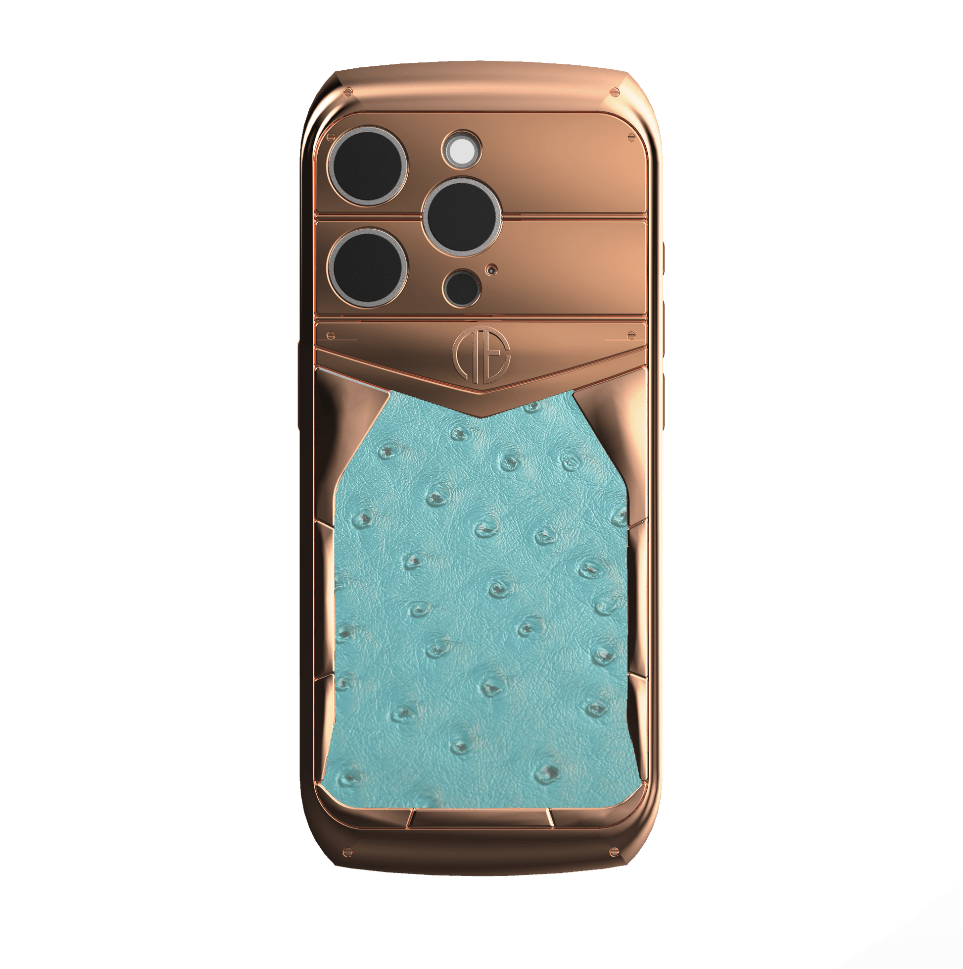 18K Rose Gold Struzzo iPhone 16 Pro / Pro Max Housing Phone Case - Truly Exquisite