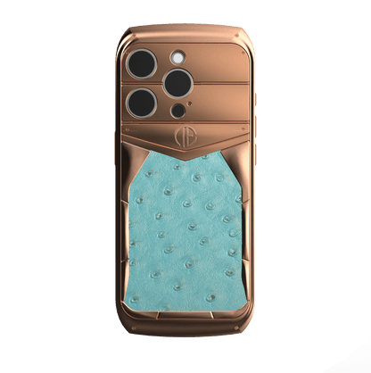 18K Rose Gold Struzzo iPhone 16 Pro / Pro Max Housing Phone Case - Truly Exquisite