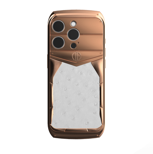 18K Rose Gold Struzzo iPhone 16 Pro / Pro Max Housing Phone Case - Truly Exquisite