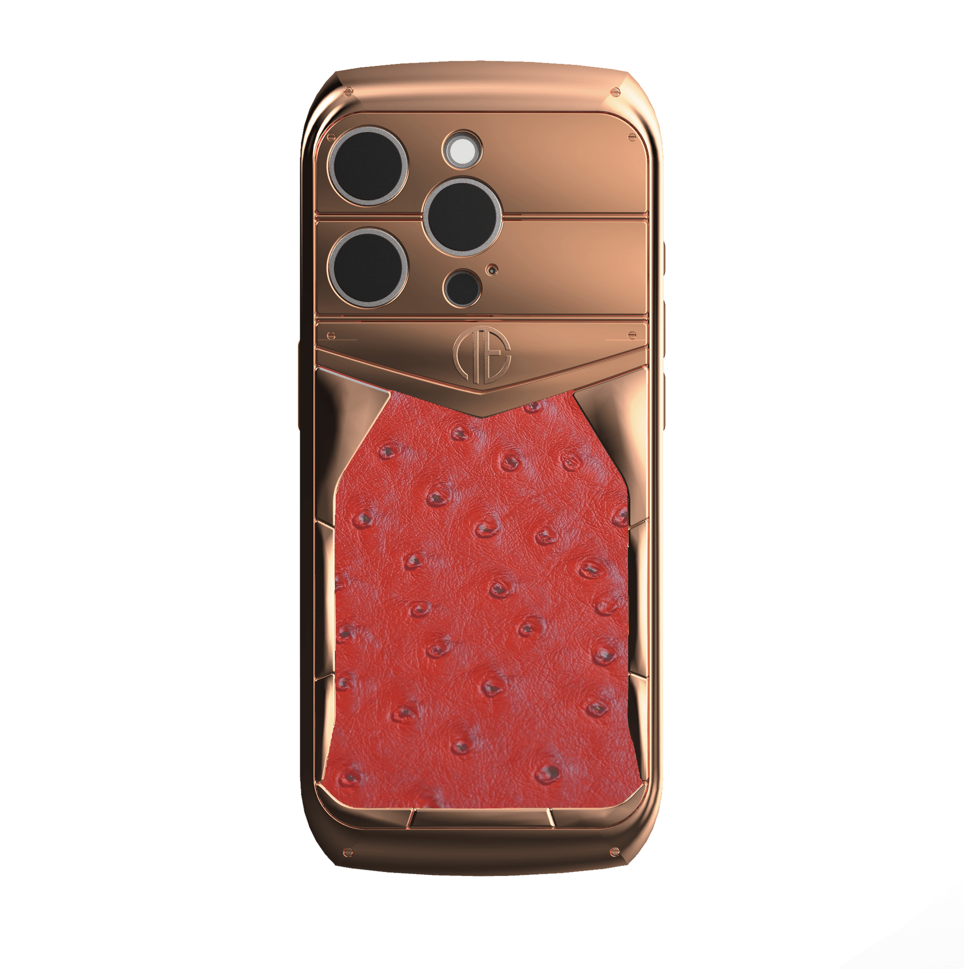 18K Rose Gold Struzzo iPhone 16 Pro / Pro Max Housing Phone Case - Truly Exquisite