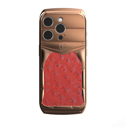 18K Rose Gold Struzzo iPhone 16 Pro / Pro Max Housing Phone Case - Truly Exquisite