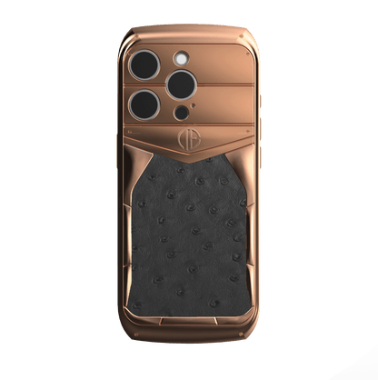 18K Rose Gold Struzzo iPhone 16 Pro / Pro Max Housing Phone Case - Truly Exquisite