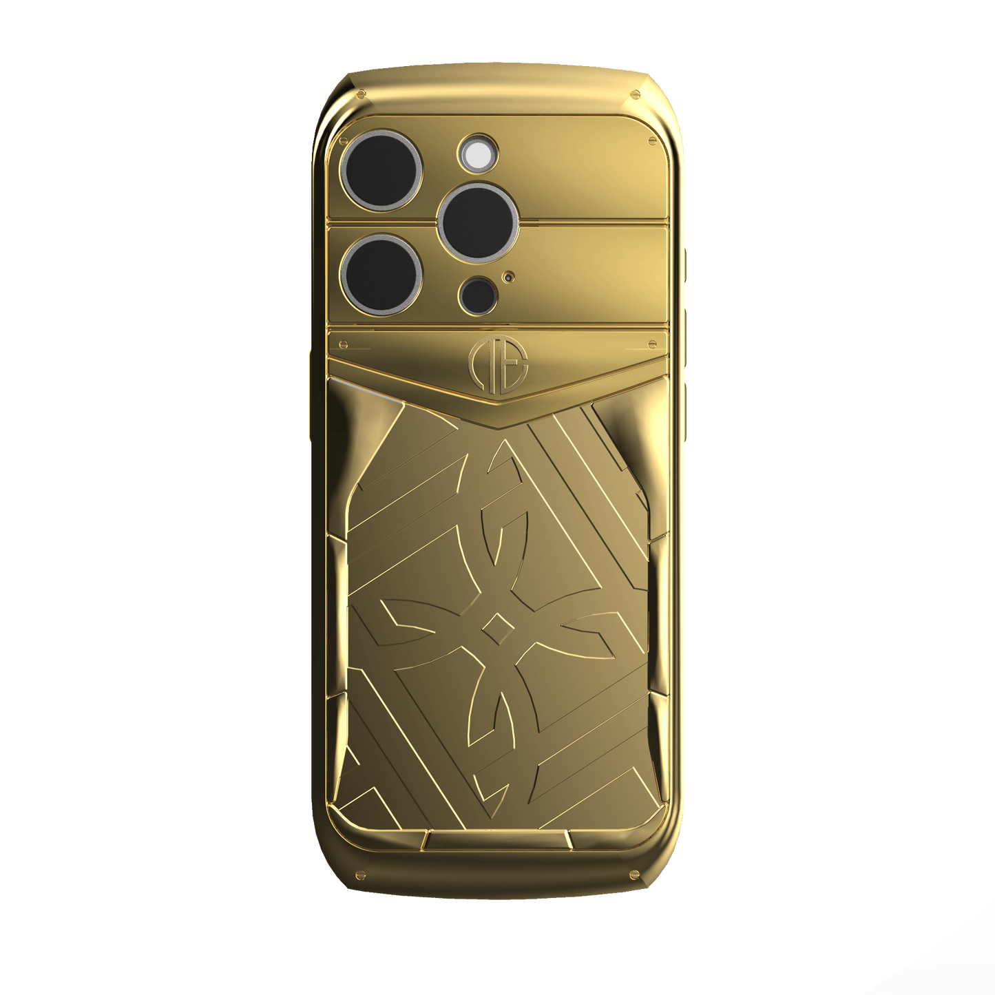 24K Gold Pure Luxe iPhone 16 Pro / 16 Pro Max Housing Case - Truly Exquisite
