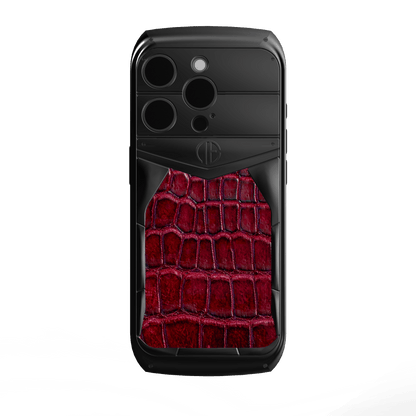 Stealth CrocoLuxe iPhone 16 Pro / Pro Max Housing Phone Case - Truly Exquisite